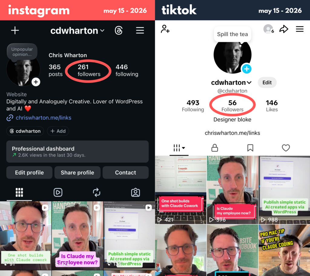 followers 15 may 2026